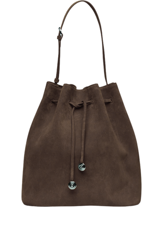 Charm Bucket Bag | Dark Brown