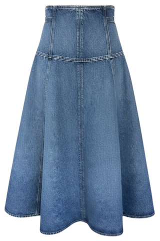 The Brigette Denim Midi Skirt | Danube