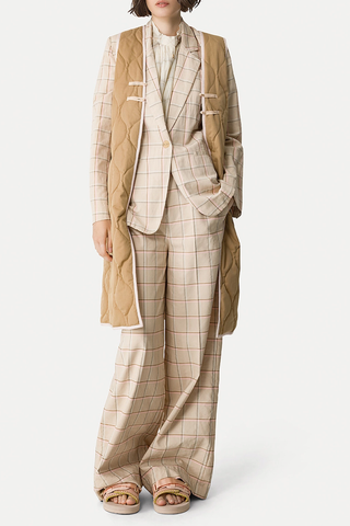 Tartan Loose Fit Pants | Peonia