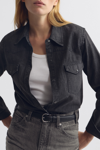 Travis Shirt | Faded Black Wash