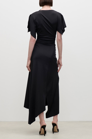 Blousey Midi Dress | Black