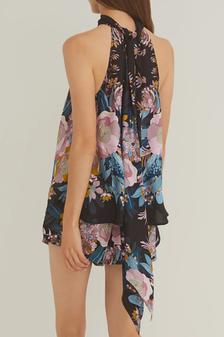 Sundance Halter Top | Lush Bouquet Black