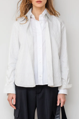 The Layered Shirt | White Multi