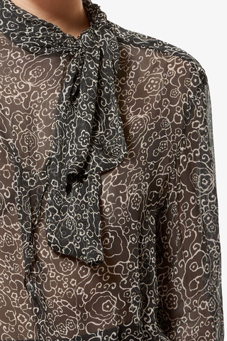 Leona Top | Black / Ecru