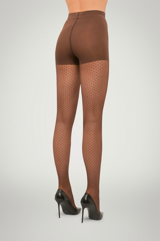 Control Dots Tights | Umber