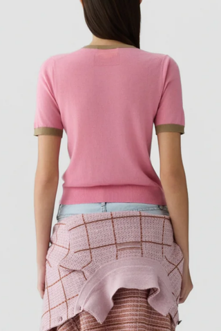 Airy Ringer Tee | Sprinkle / Camel