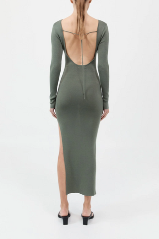 Cut Out Dress | Balsam Green