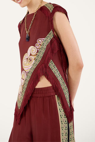Scarf Top | Kells Swirl Placeé