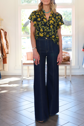 Lilo Flutter Sleeve Blouse | Verdite