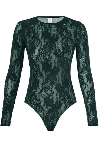 Lace Bodysuit | Bottle Green
