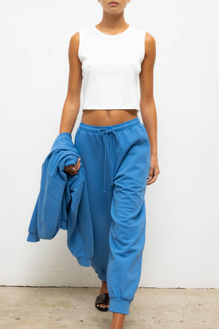 Nando Sleeveless Crew | White