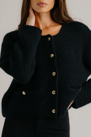 Charlene Cropped Jacket | Black