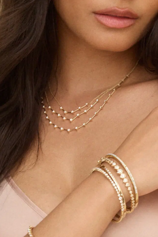 Sari Graduated Necklace | 9 Diamonds