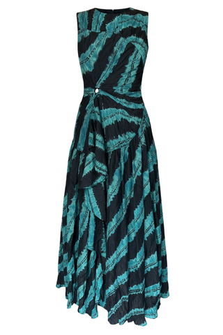 Veda Shibori Dyed Dress | Malachite