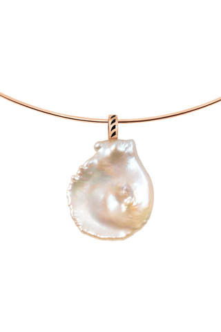 Grande Pearl Enameling Fin Bead