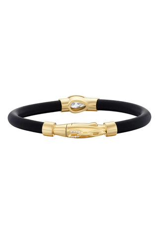 Carbon Bracelet | Pear Diamond