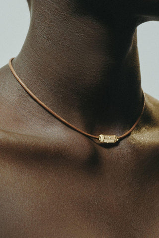 Micro Coco Diamond Locket Lasso Necklace | 39cm