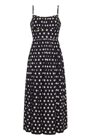 Alba Midi Dress | Joelle Dot Black