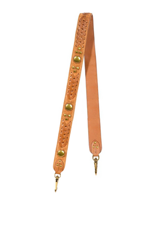 Bandouliere Gaucho Strap | Split Suede Caramel