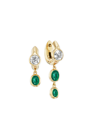 Tusk Drop Earrings | Emerald