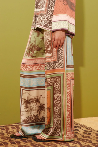Alberta Silk Pant | Multi