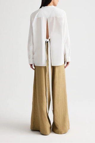 Tied Down Shirt | White