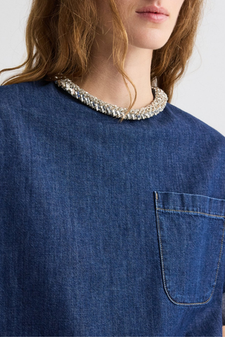 Ex T with Crystal Collar | Dark Stone