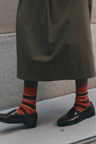 The Collegiate Sock | Hot Red