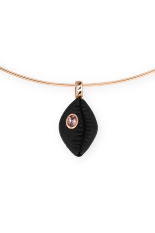 Cowry Shell with Garnet