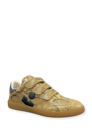 Beth Snakeskin Sneakers | Sand