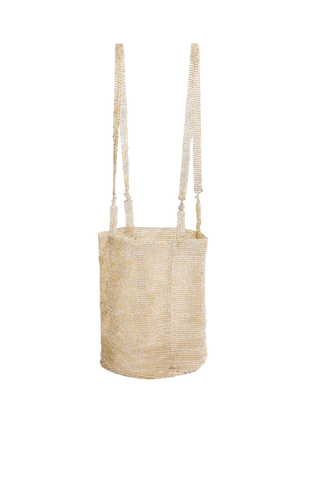 Glass Bead Mini Handbag | Honey