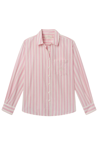 Blake Oversized Shirt | Pink Stripe