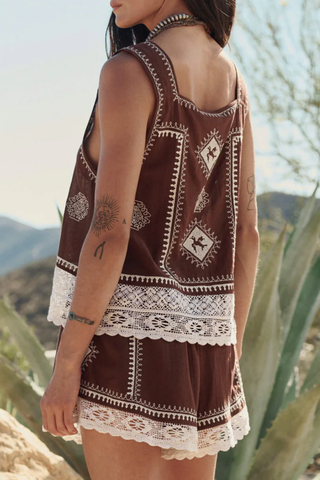 The Sparrow Tank | Chocolate