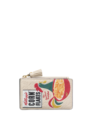Anya Brands Zip Card Case Cornflakes | Chalk