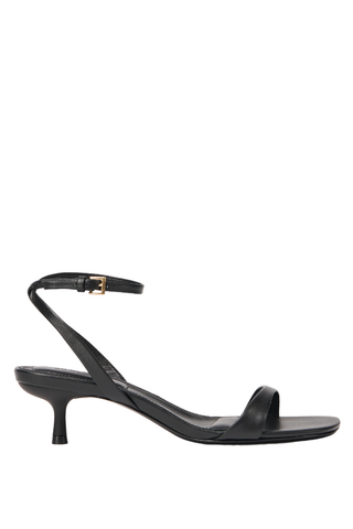 Hannah Leather Sandal | Black