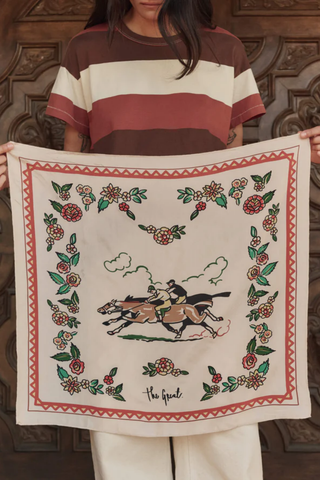 The Derby Silk Bandana | Cream