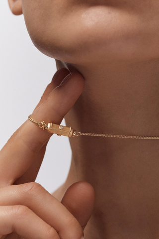 Micro Coco Diamonds Locket Necklace | 42cm