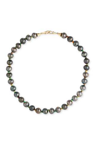 Mauli Tahiti Pearl Necklace | Black 37cm