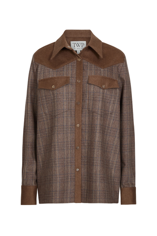 Lone Rider Combo Shirt | Brown Multi/Kelp