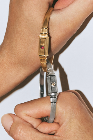 Ruby Baby Locket Bracelet | Medium