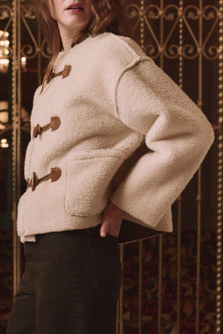 The Woodside Toggle Coat | Cream