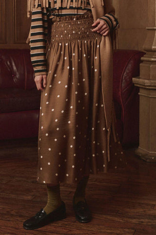 The Canary Skirt | Copper Bubble Dot