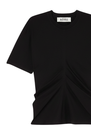 Draped T-Shirt | Black