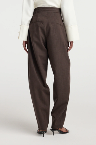 Sarong Knot Trousers | Dark Brown