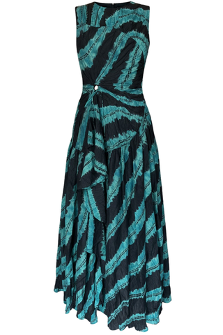 Veda Shibori Dyed Dress | Malachite