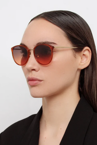 Calthorpe Oval Sunglasses | Orange