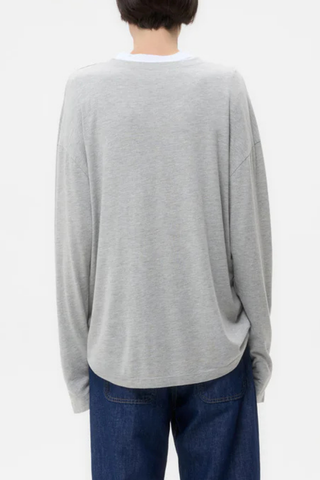 LS High V Shirt | Light Heather Grey