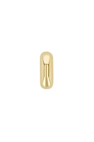 14K Gold Half Round Slide Bead Charm