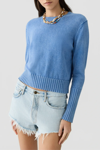 Sunwash Shrunken Crew | Delft Blue