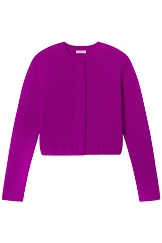 Skyler Cashmere Cardigan | Fuchsia